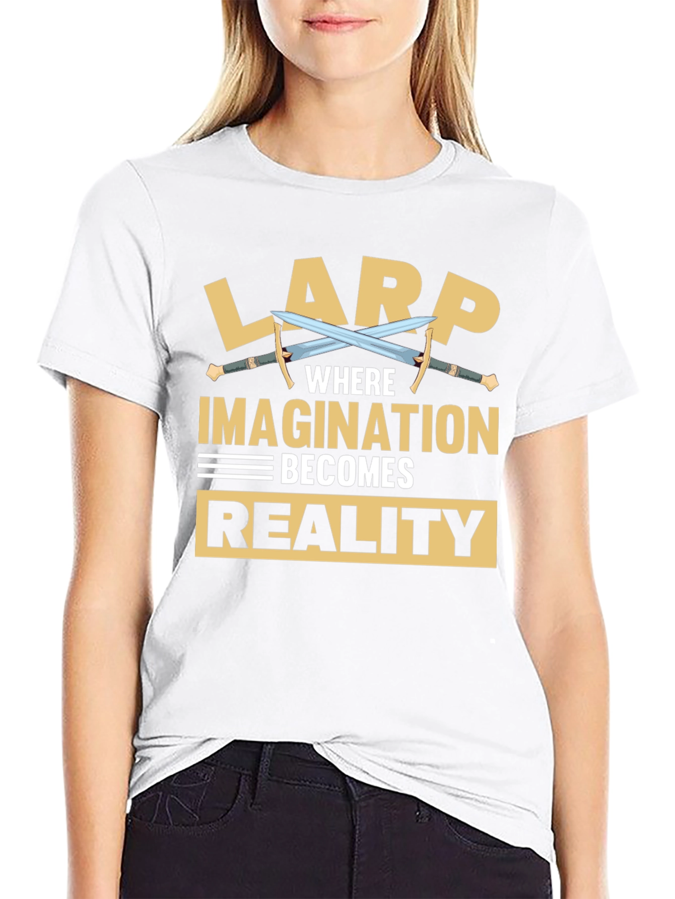 LARP Where Imagination Becomes Reality Graphic Tee