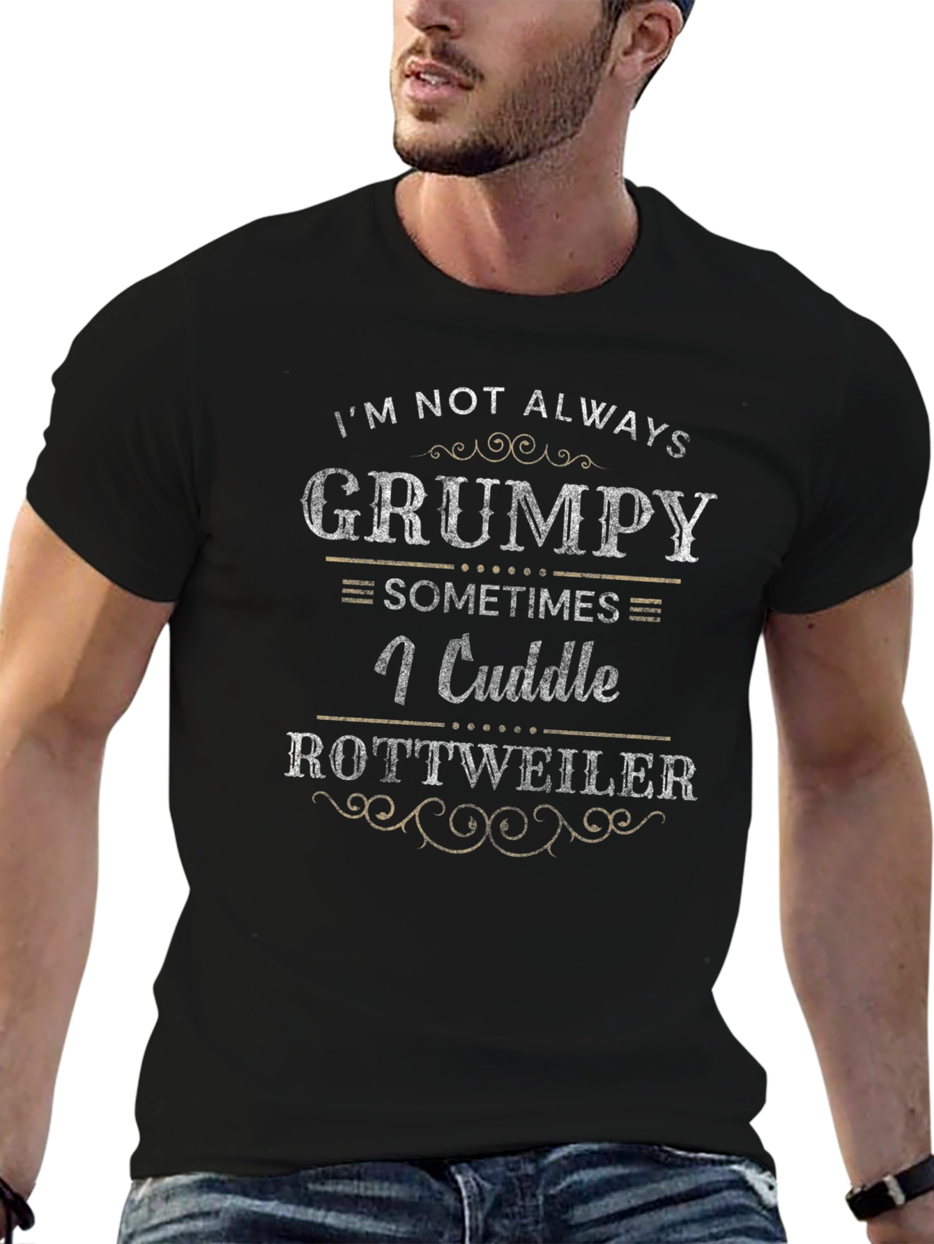 Grumpy Rottweiler Cuddle T-Shirt