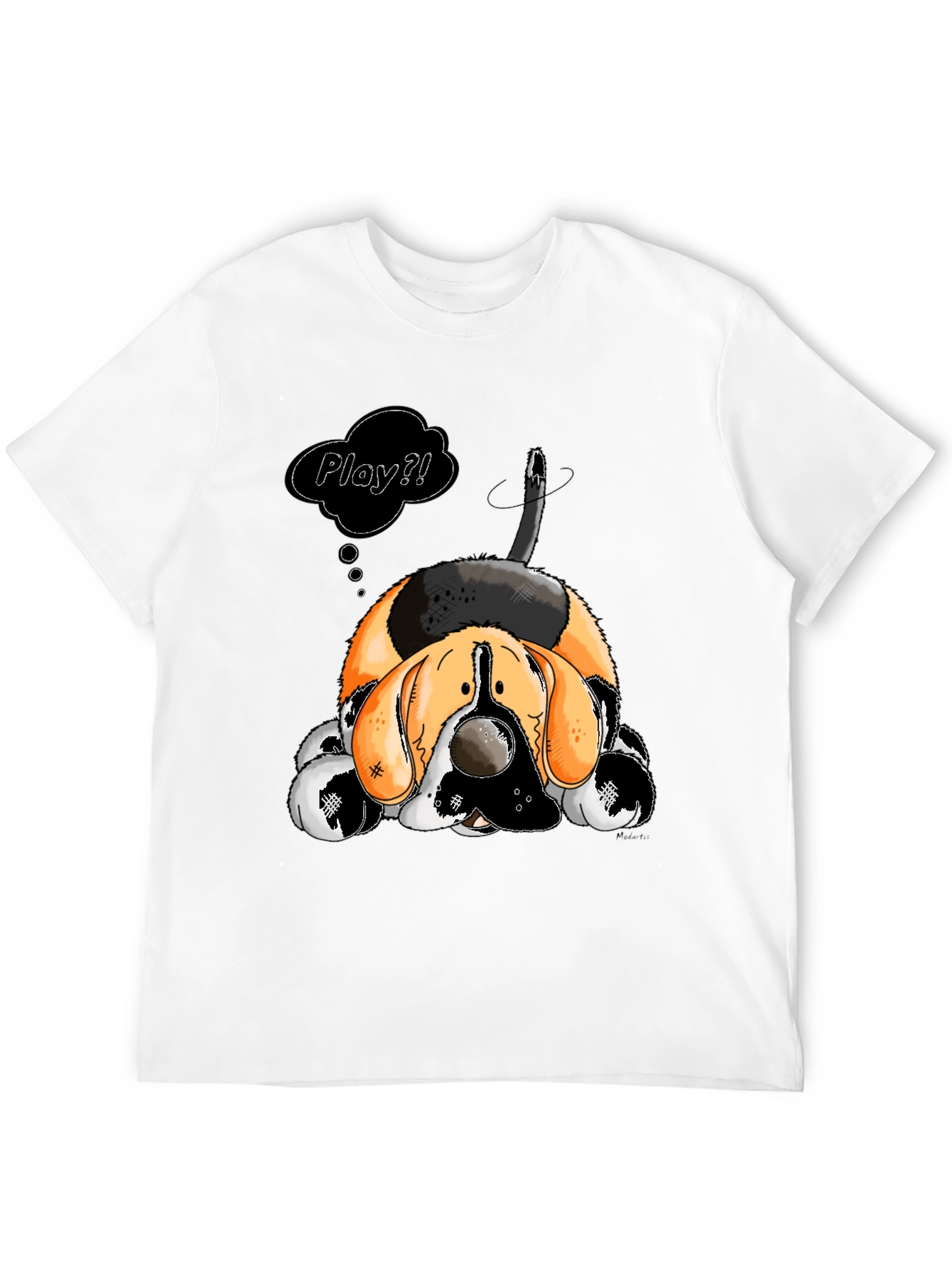 Cartoon Dog Play? Graphic T-Shirt
