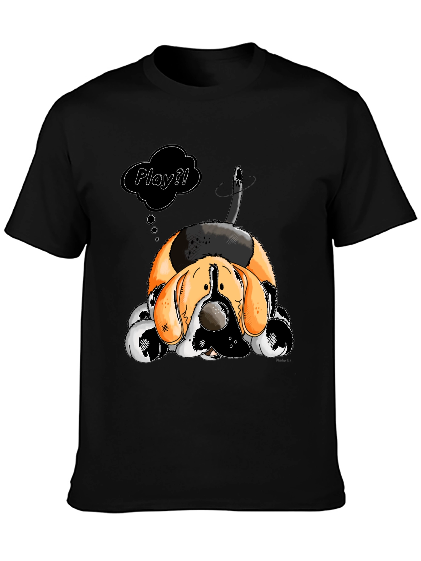 Cartoon Dog Play? Graphic T-Shirt