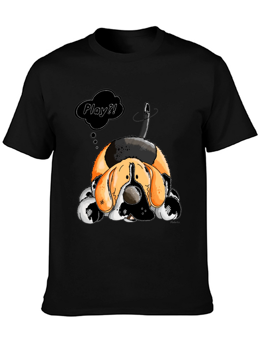 Cartoon Dog Play? Graphic T-Shirt