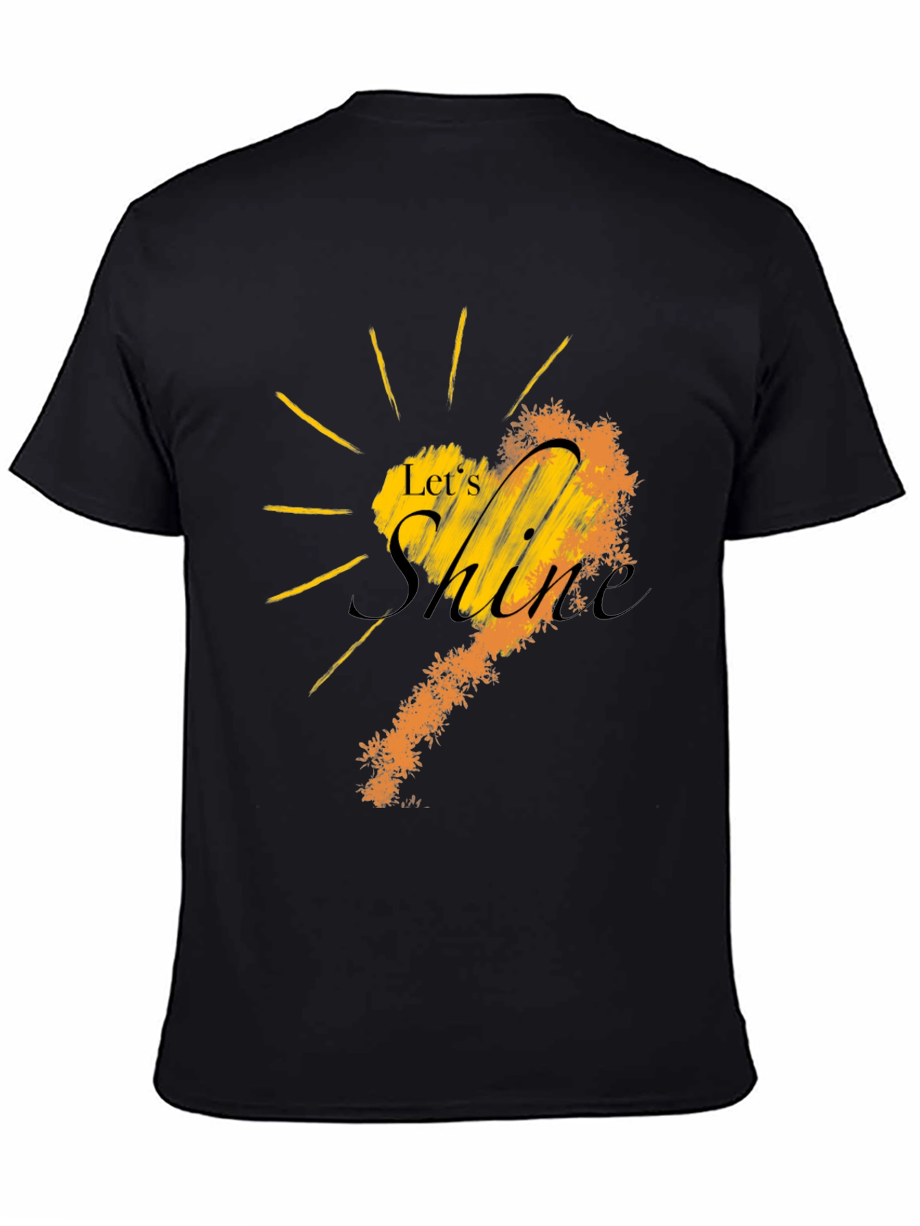 Lets Shine Black Graphic Tee