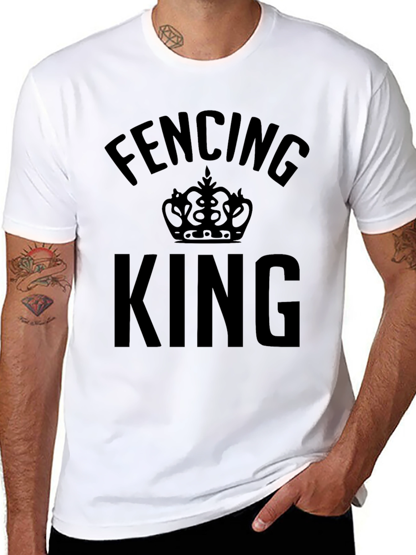 Fencing King Graphic T-Shirt