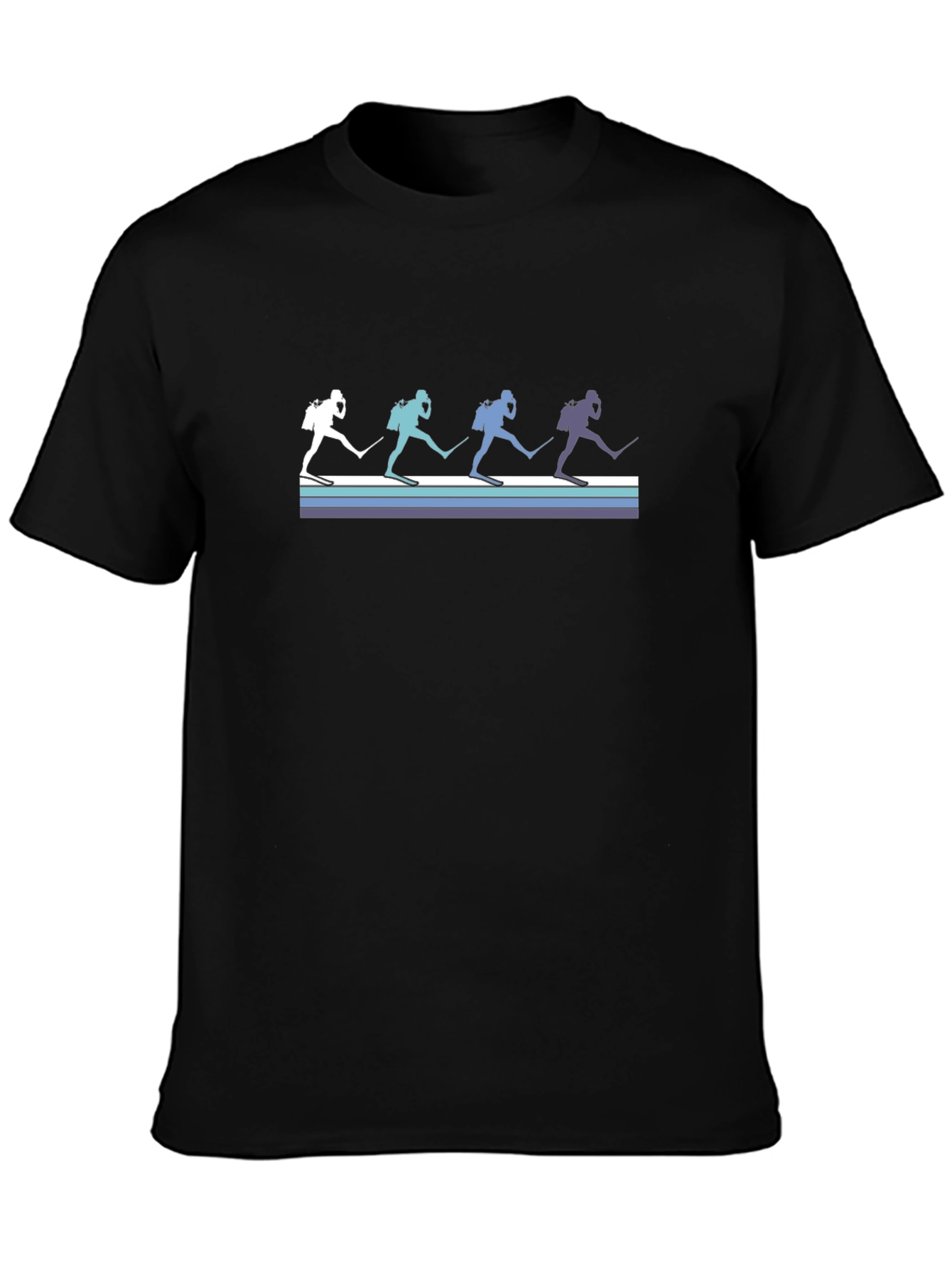 Retro Scuba Diver Graphic Tee - Black