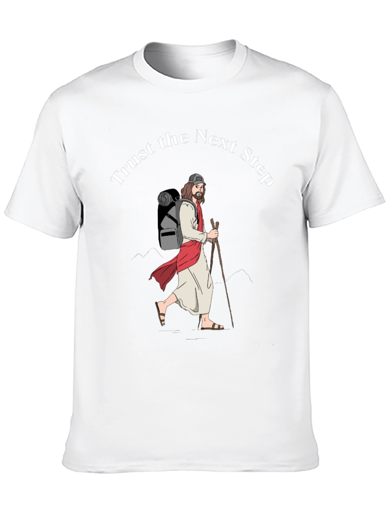 Trust the Next Step Graphic Tee - Black