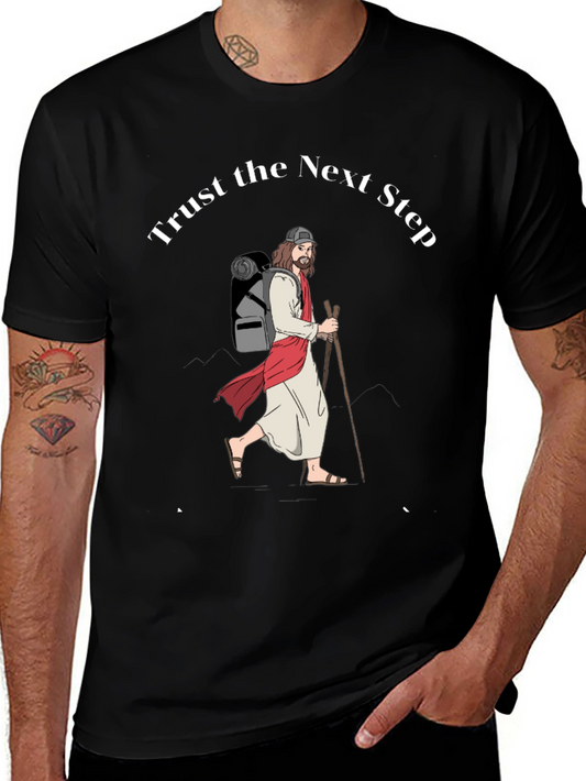 Trust the Next Step Graphic Tee - Black