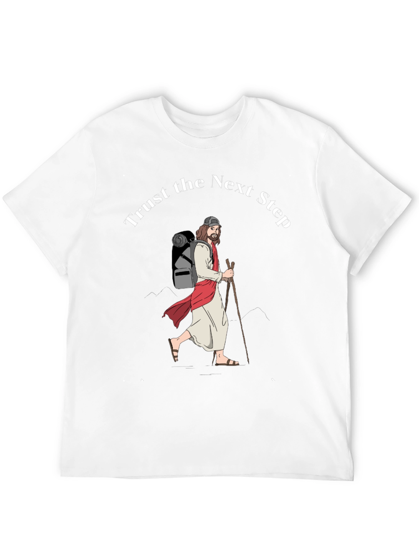Trust the Next Step Graphic Tee - Black