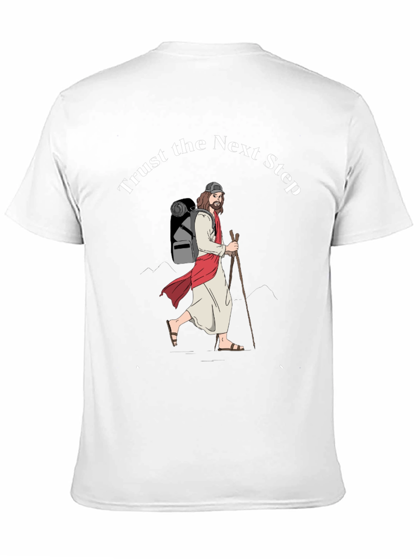 Trust the Next Step Graphic Tee - Black