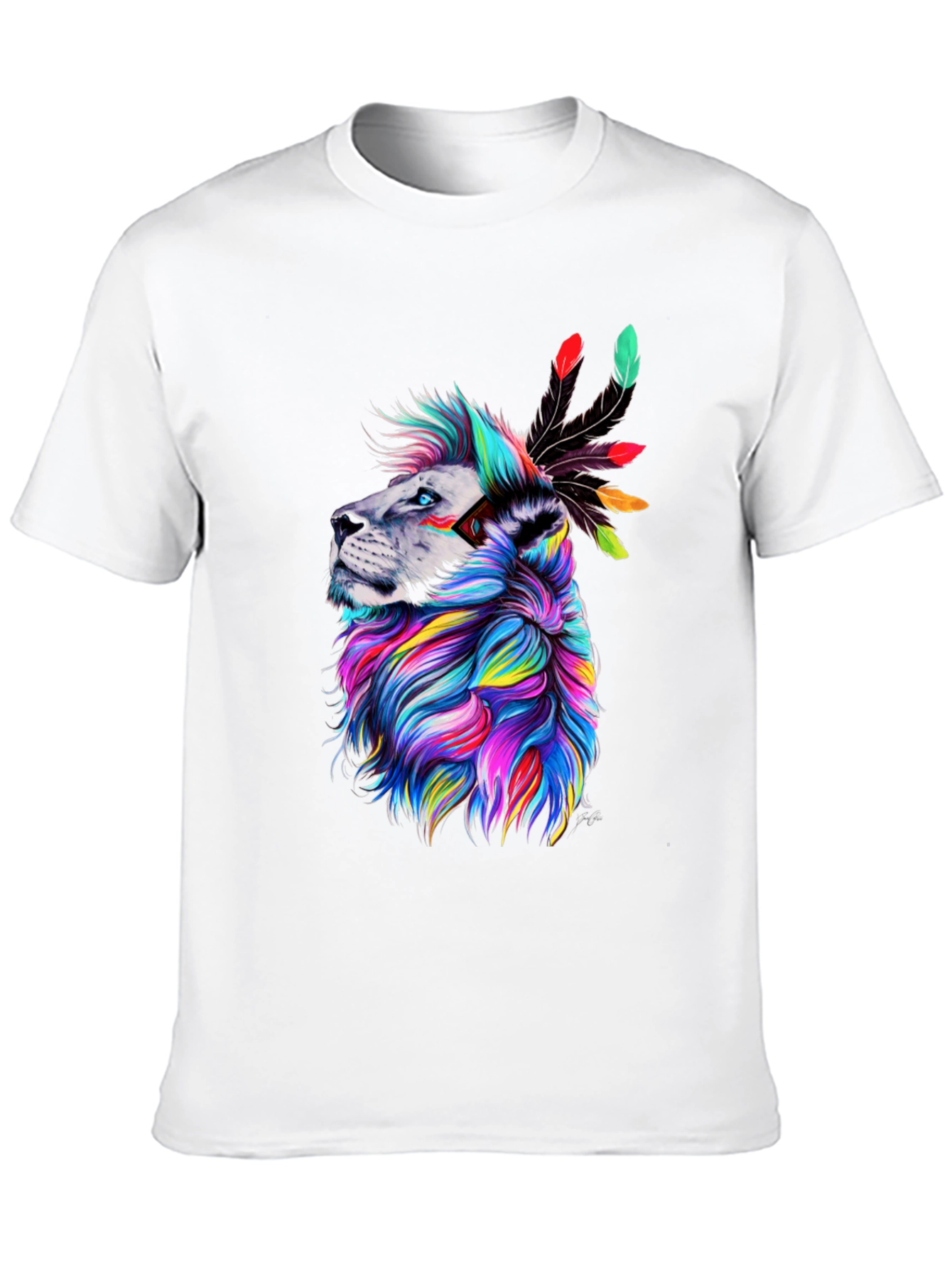 Colorful Lion Graphic Tee