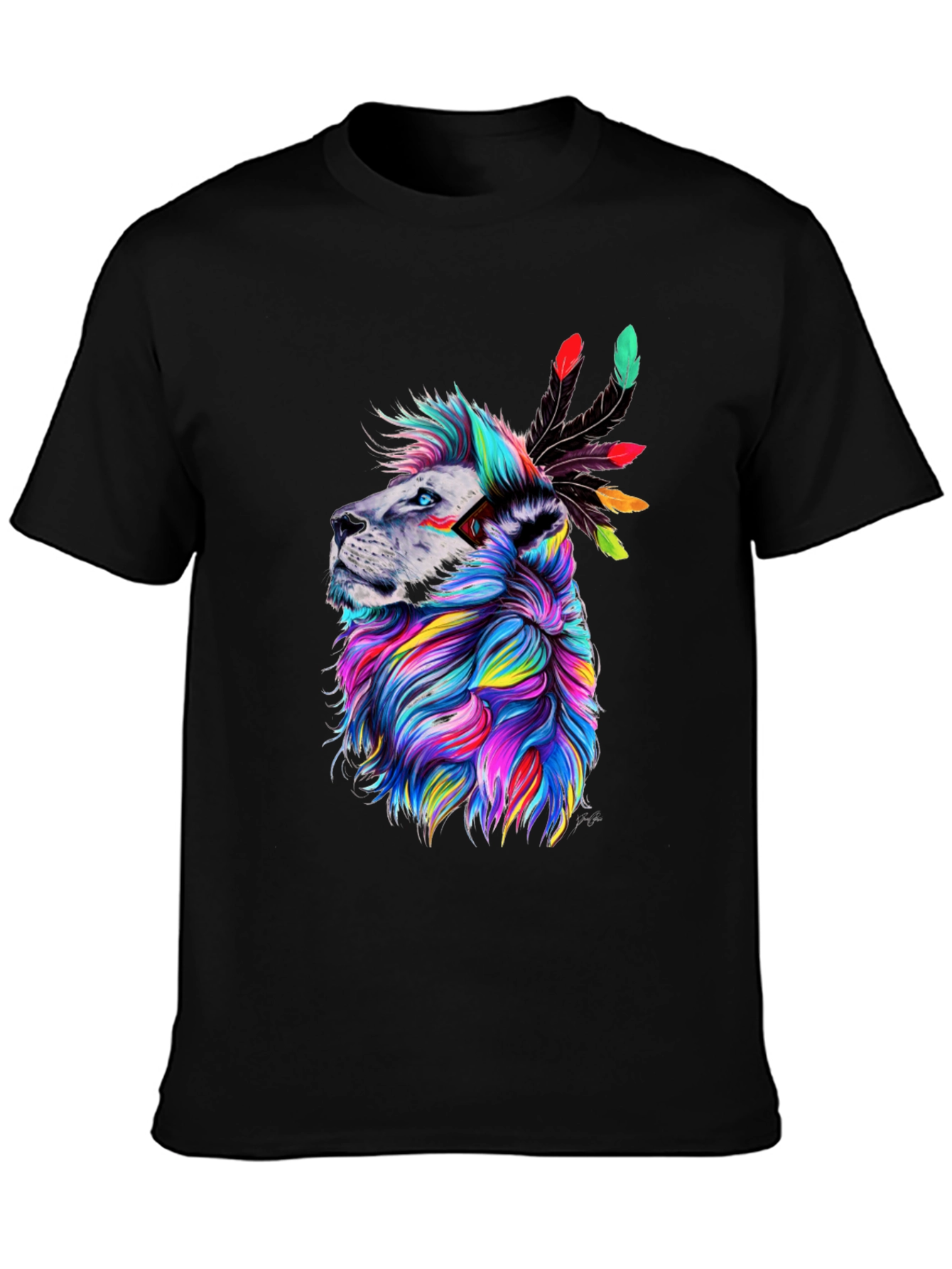 Colorful Lion Graphic Tee