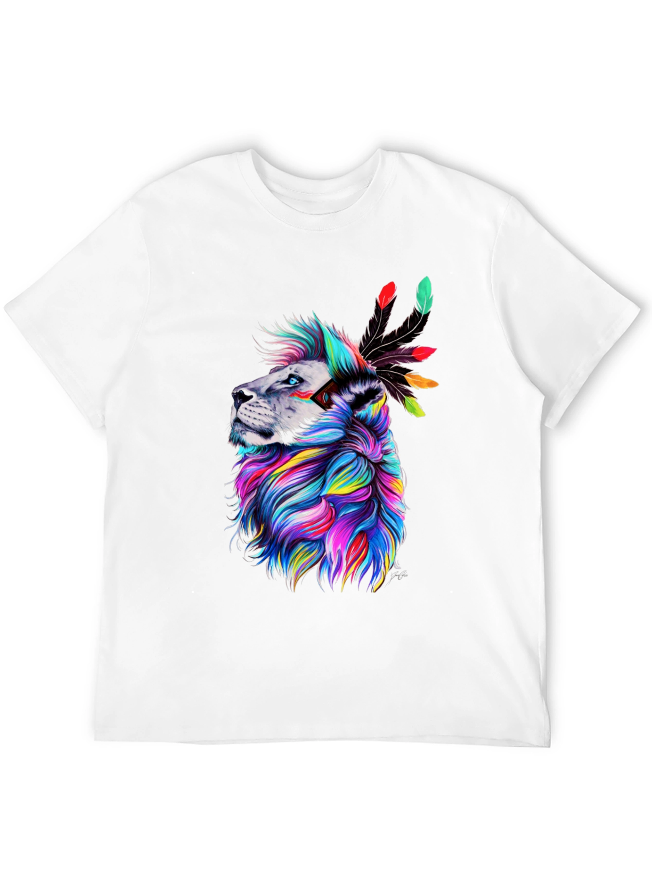 Colorful Lion Graphic Tee