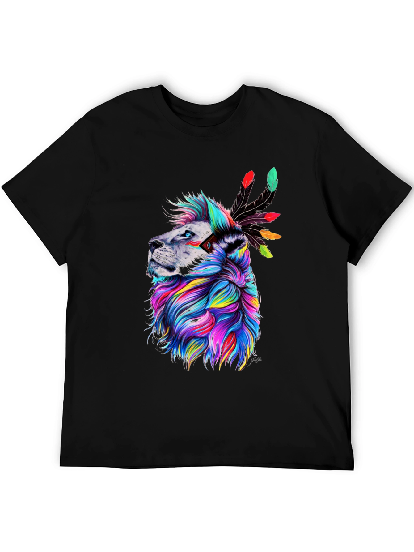 Colorful Lion Graphic Tee