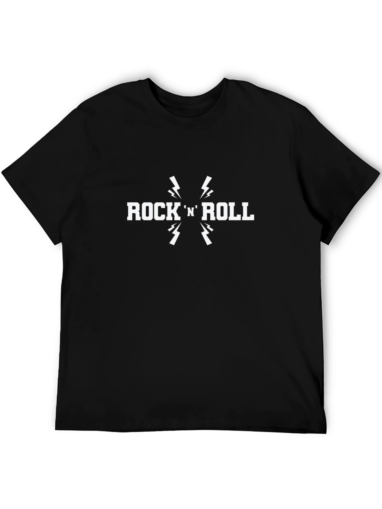 Rock N Roll Graphic Tee - Classic Black T-Shirt