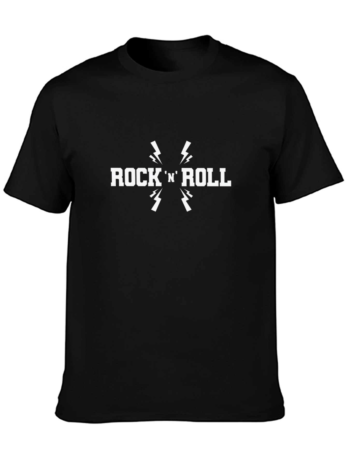 Rock N Roll Graphic Tee - Classic Black T-Shirt