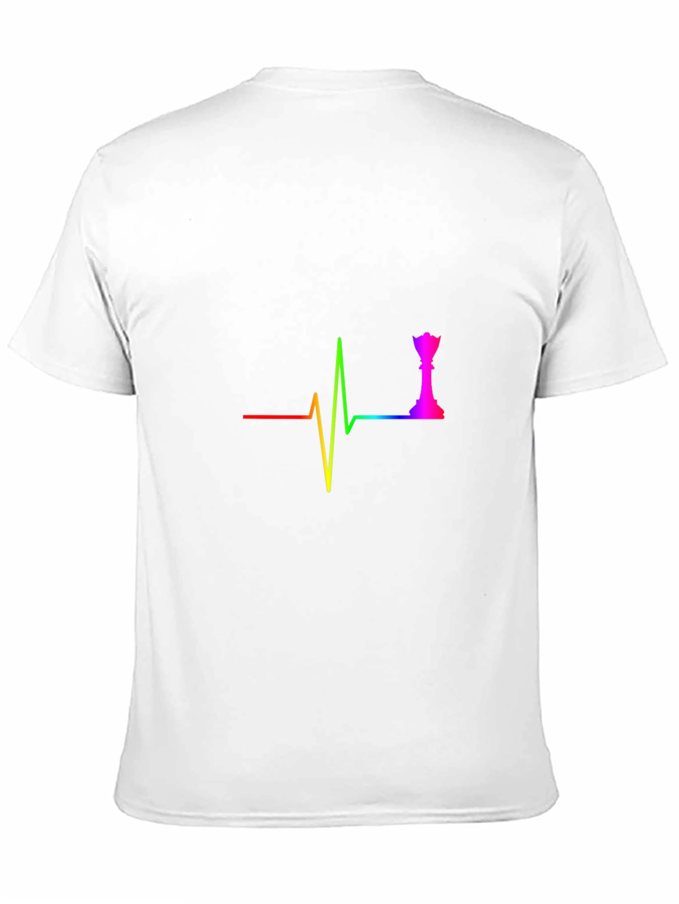 Rainbow Chess Queen Heartbeat T-Shirt