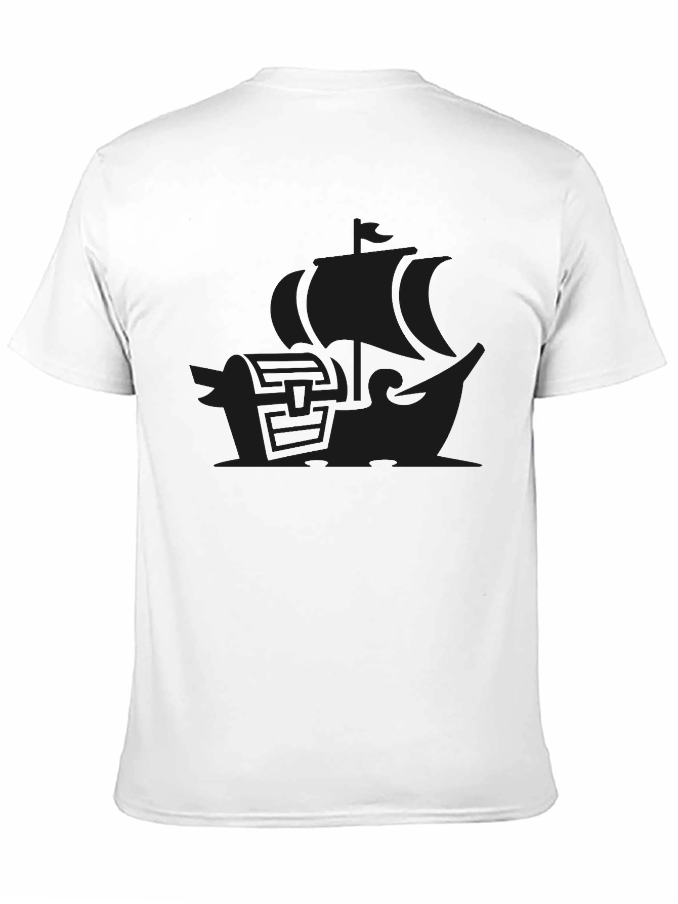 Black Ship Graphic Mens T-Shirt