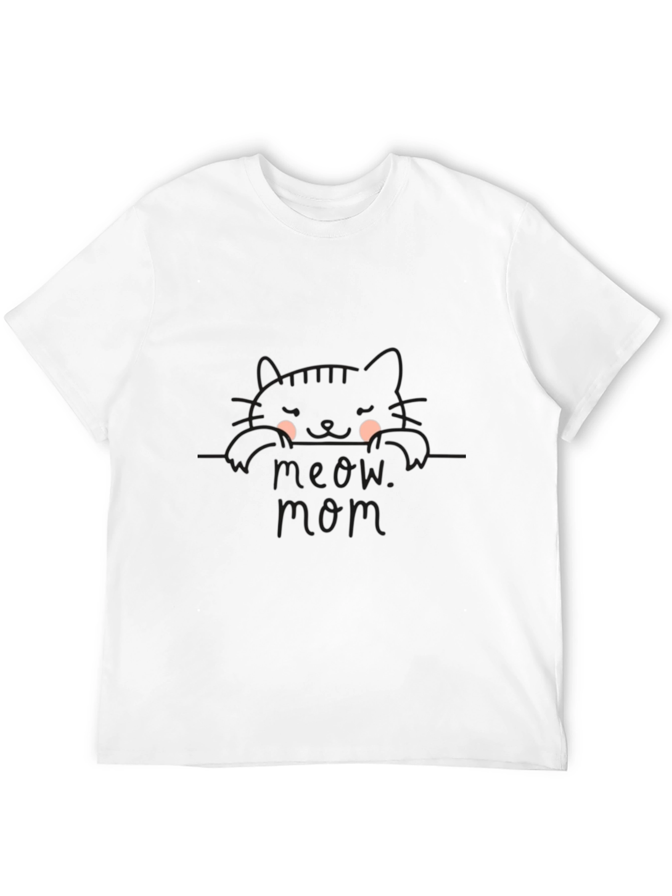 Meow Mom Black Cat T-Shirt