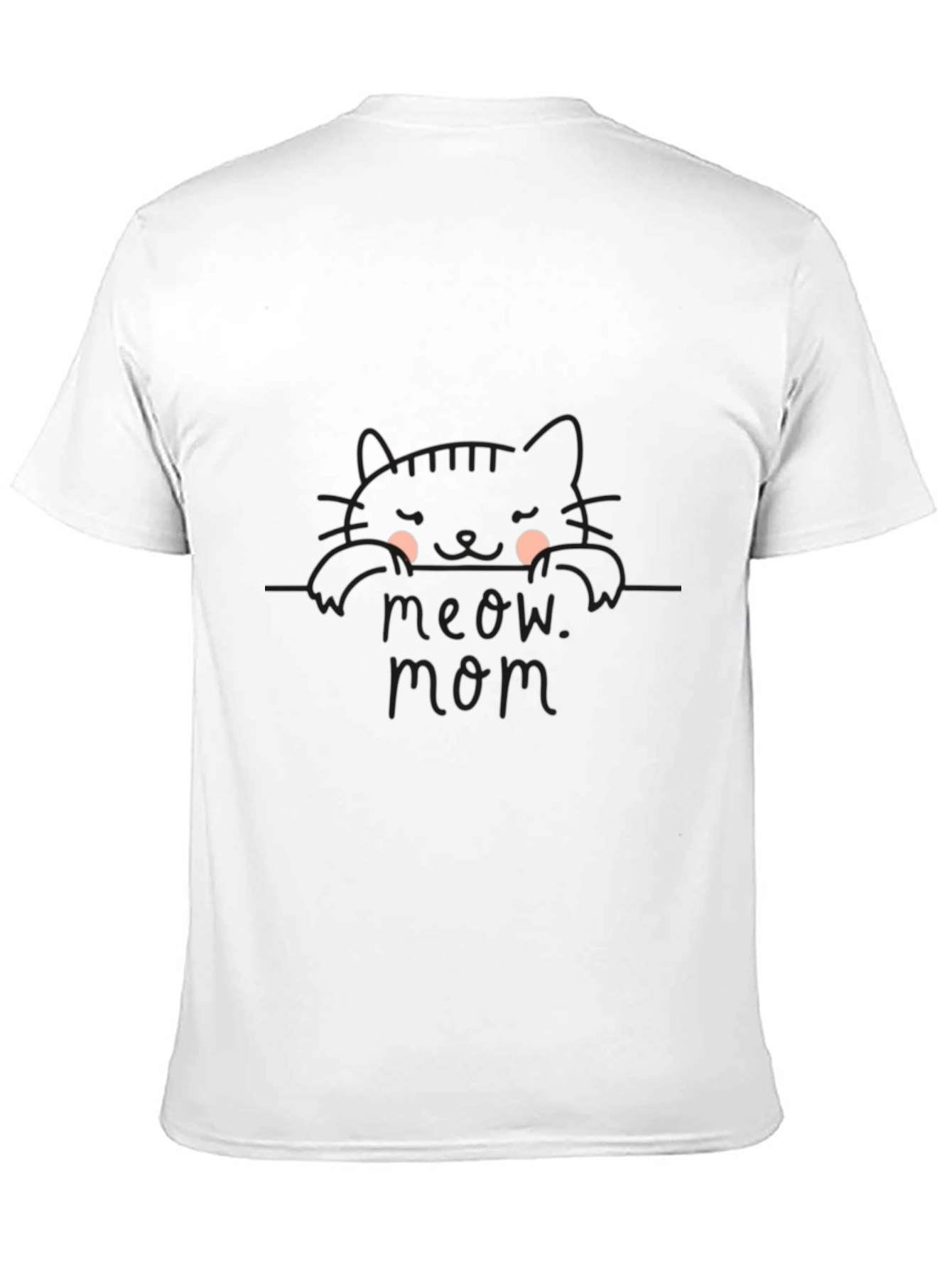 Meow Mom Black Cat T-Shirt