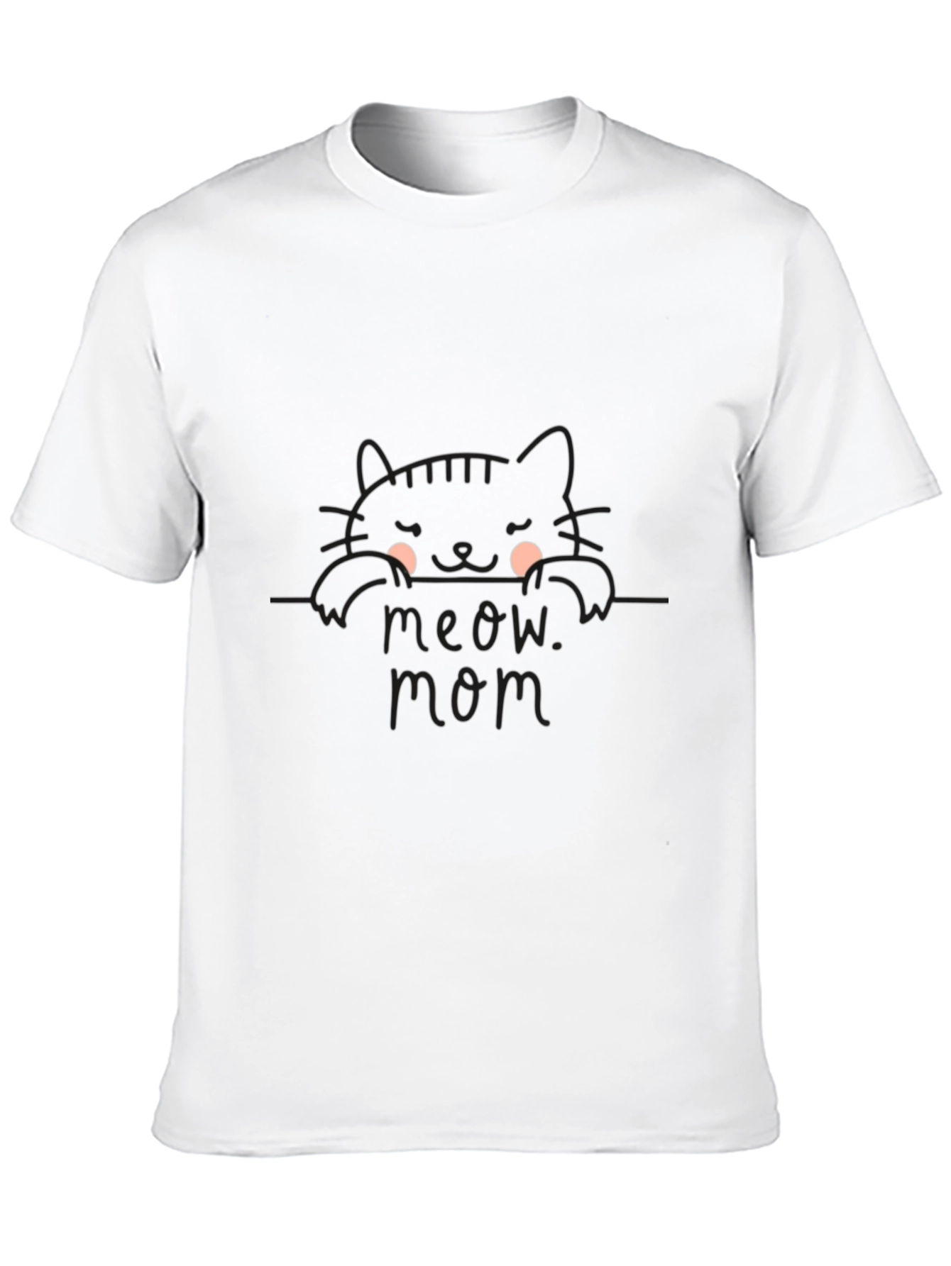 Meow Mom Black Cat T-Shirt
