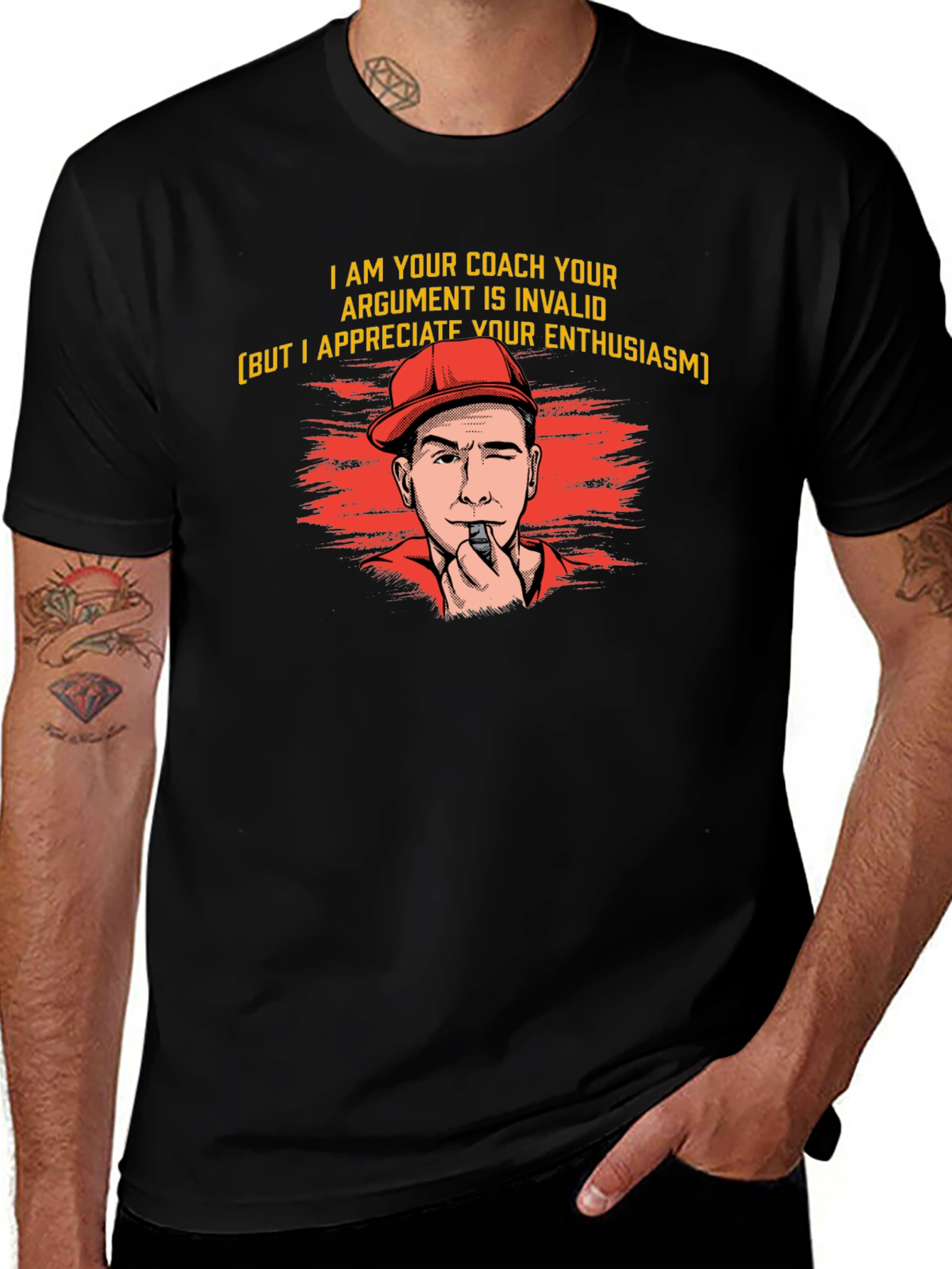 Funny Coach T-Shirt - Invalid Argument Great Enthusiasm
