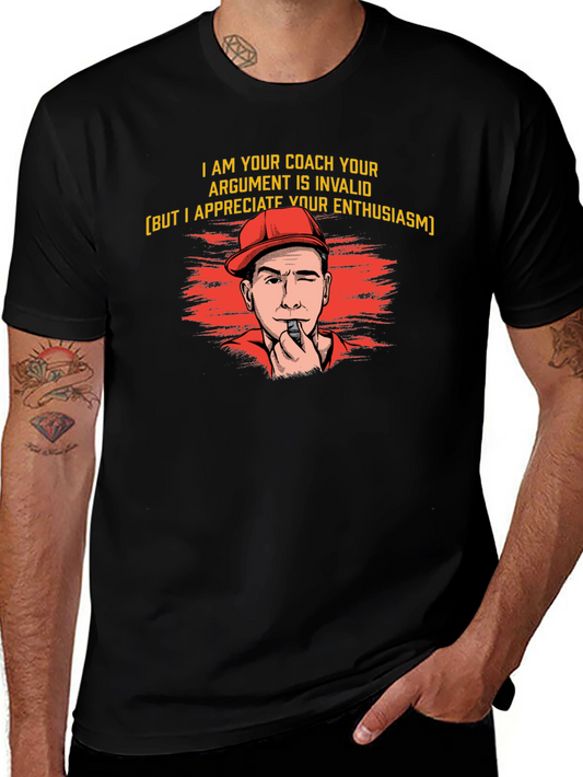 Funny Coach T-Shirt - Invalid Argument Great Enthusiasm