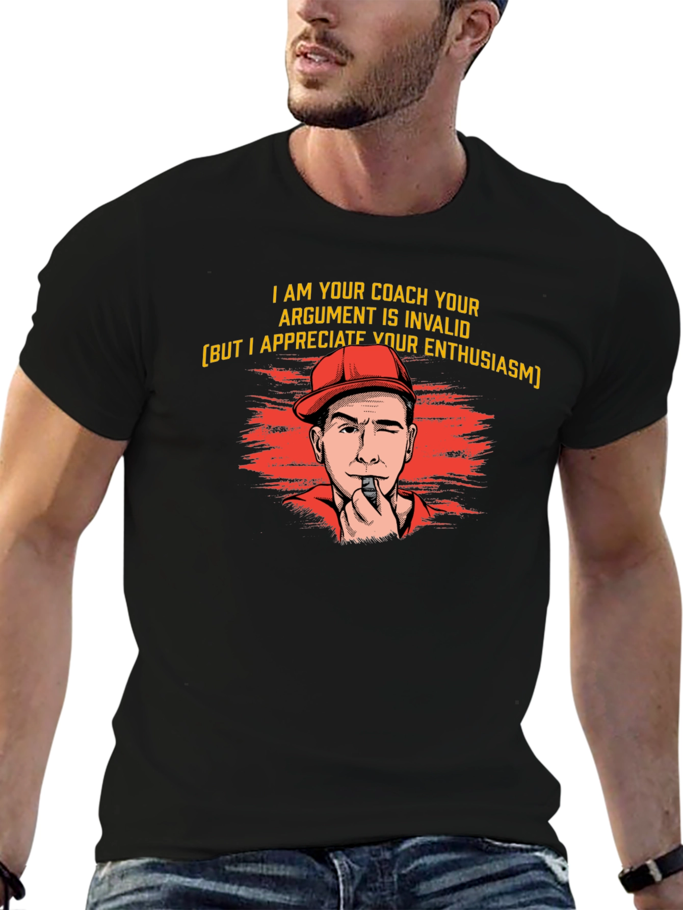 Funny Coach T-Shirt - Invalid Argument Great Enthusiasm