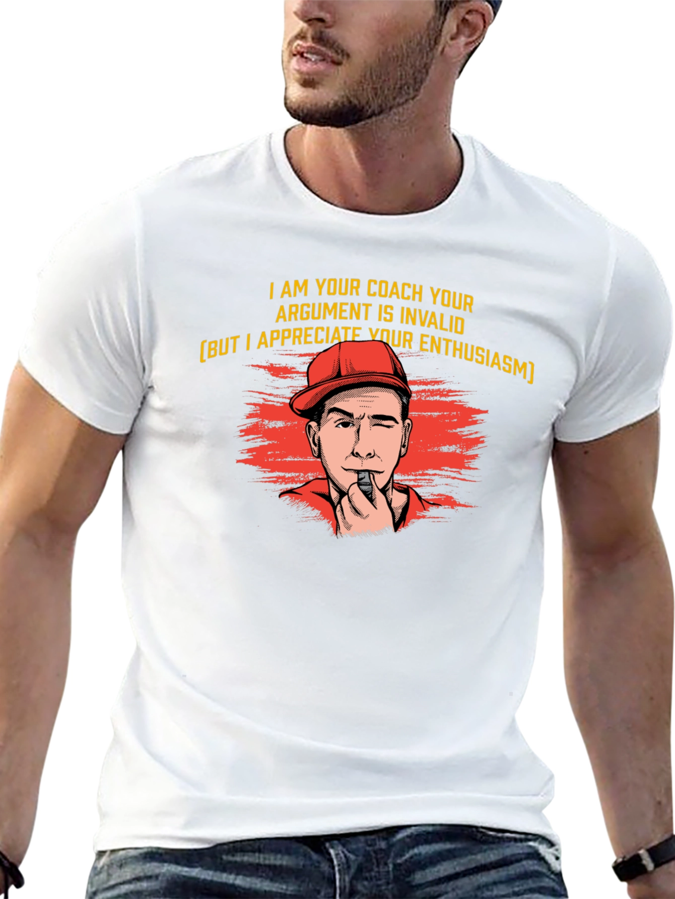 Funny Coach T-Shirt - Invalid Argument Great Enthusiasm