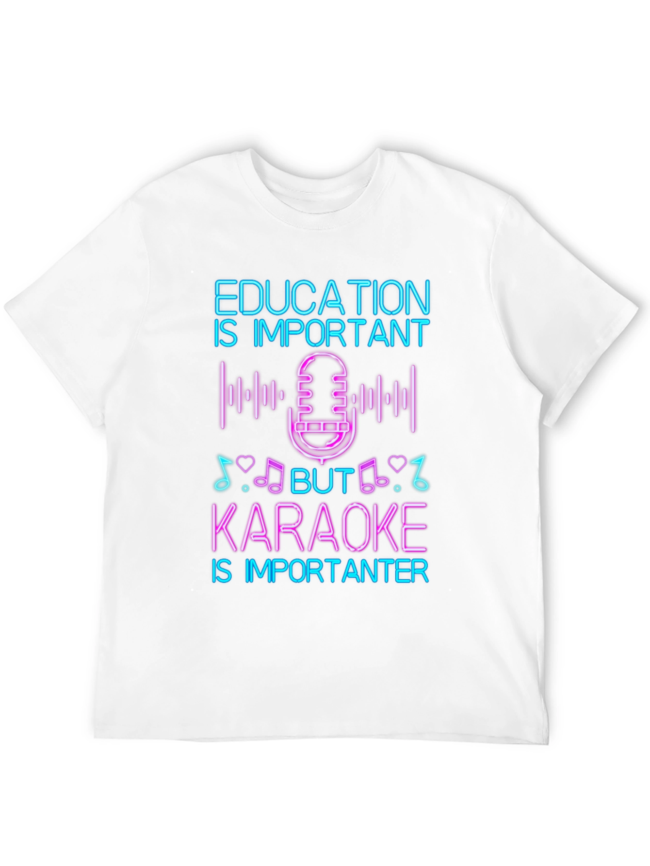 Education vs Karaoke T-Shirt