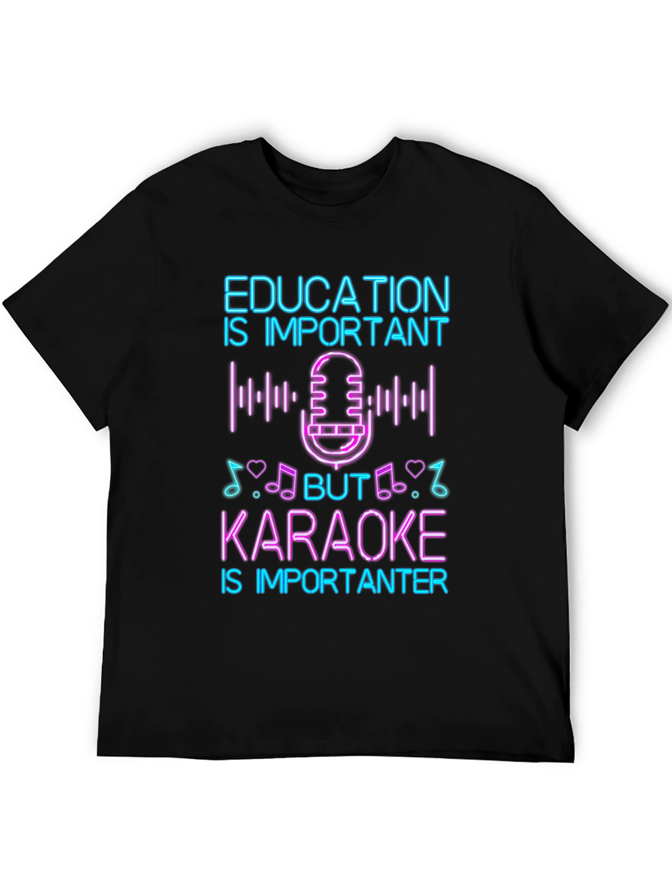 Education vs Karaoke T-Shirt