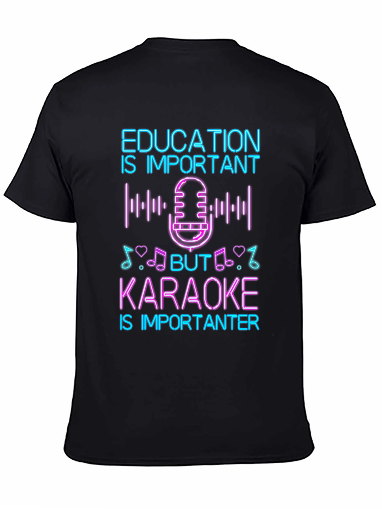 Education vs Karaoke T-Shirt