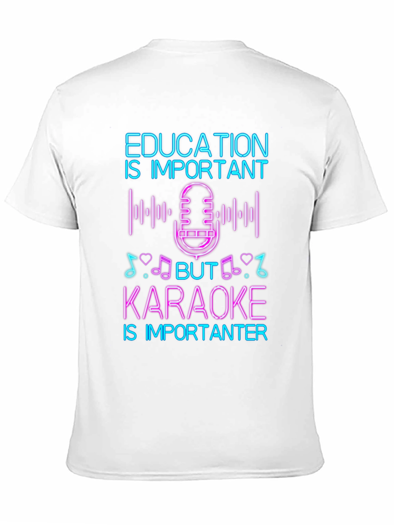 Education vs Karaoke T-Shirt