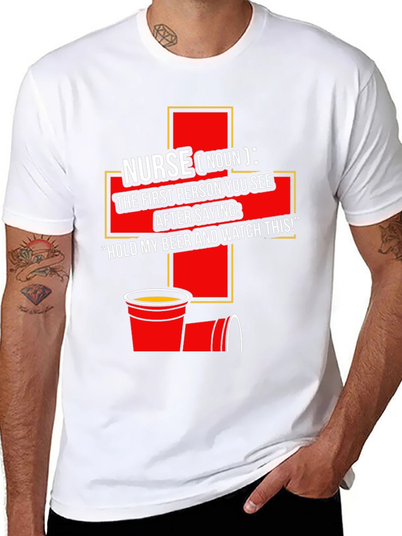 Nurse Definition Graphic Tee - Beer Humor