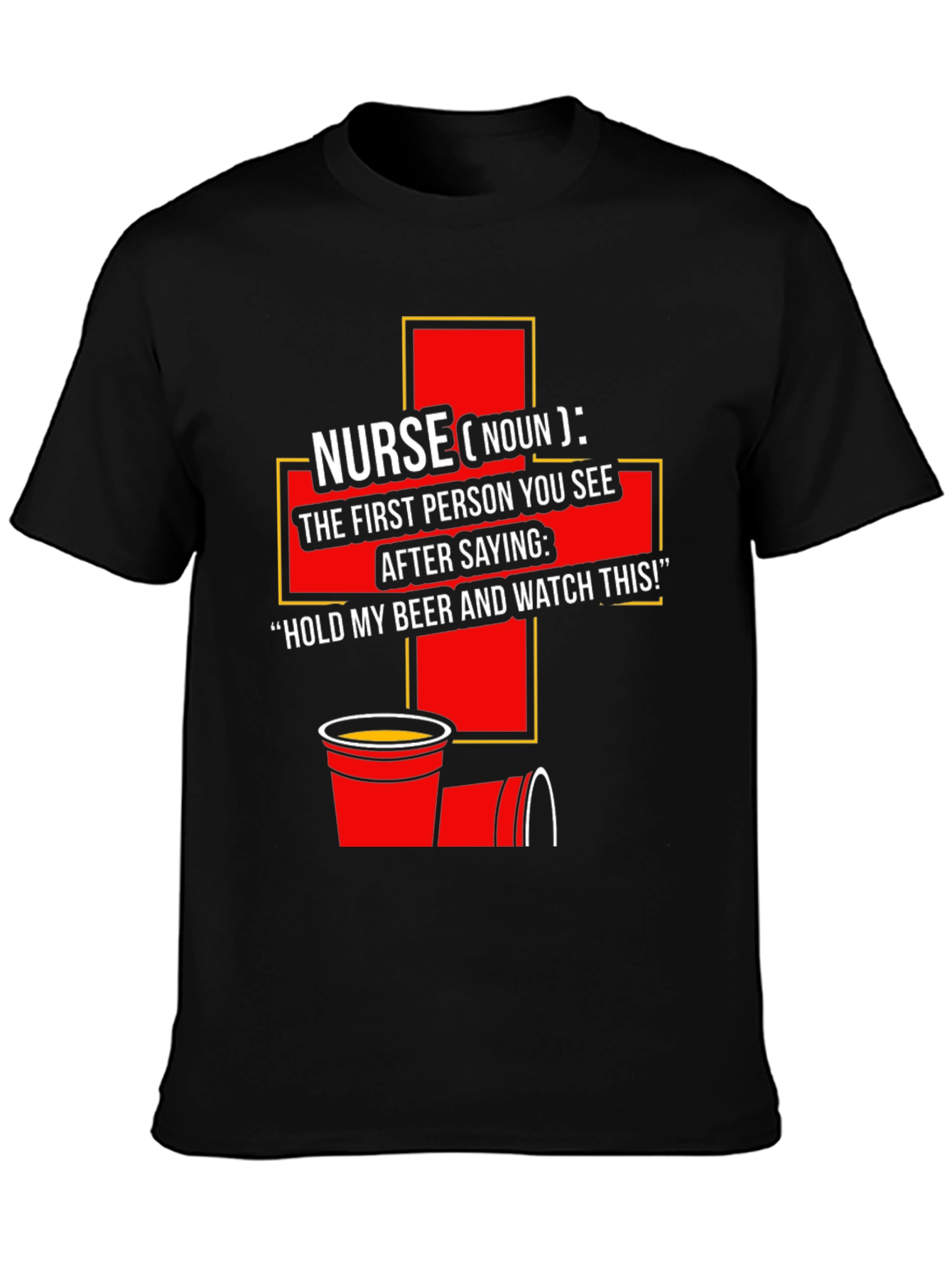 Nurse Definition Graphic Tee - Beer Humor