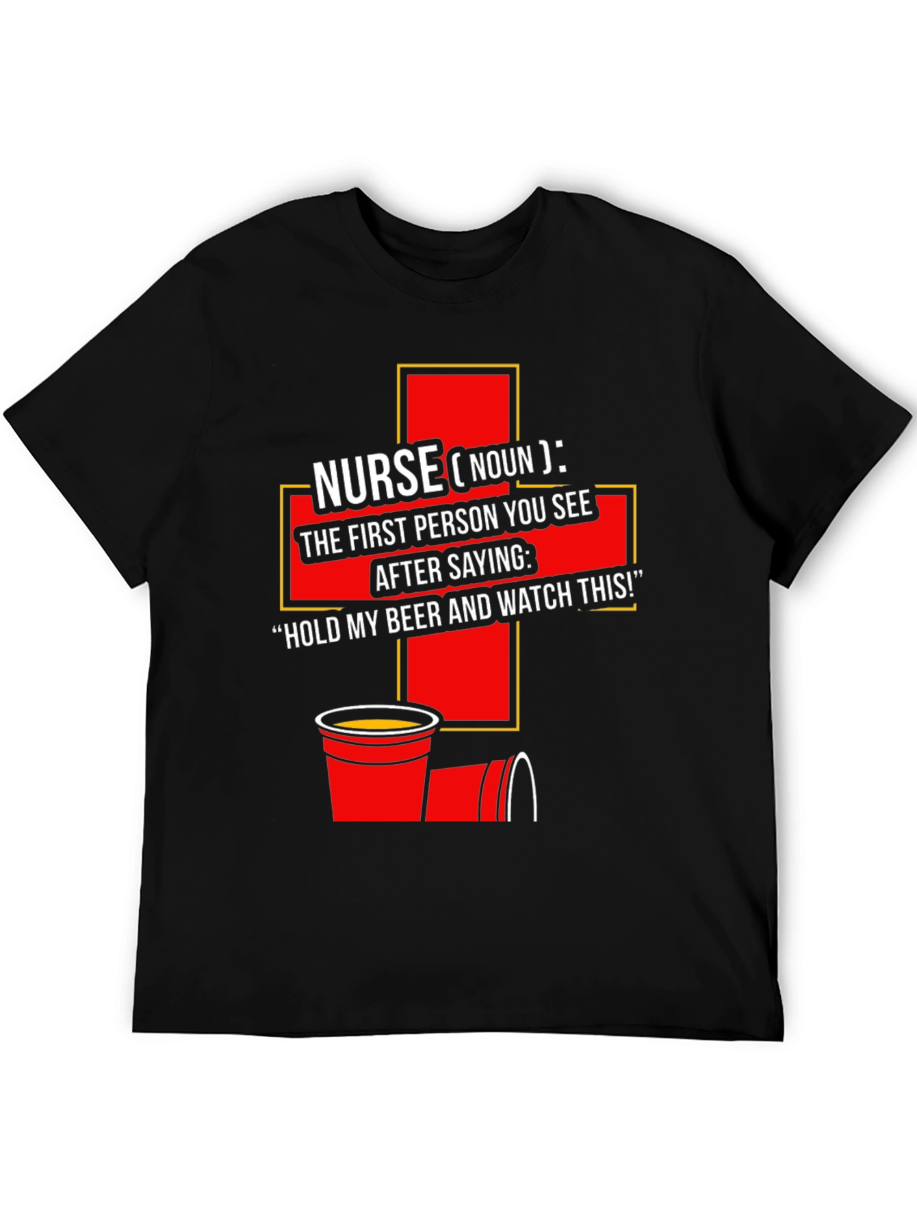 Nurse Definition Graphic Tee - Beer Humor