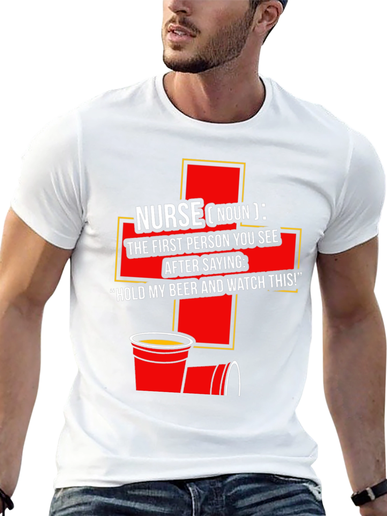 Nurse Definition Graphic Tee - Beer Humor