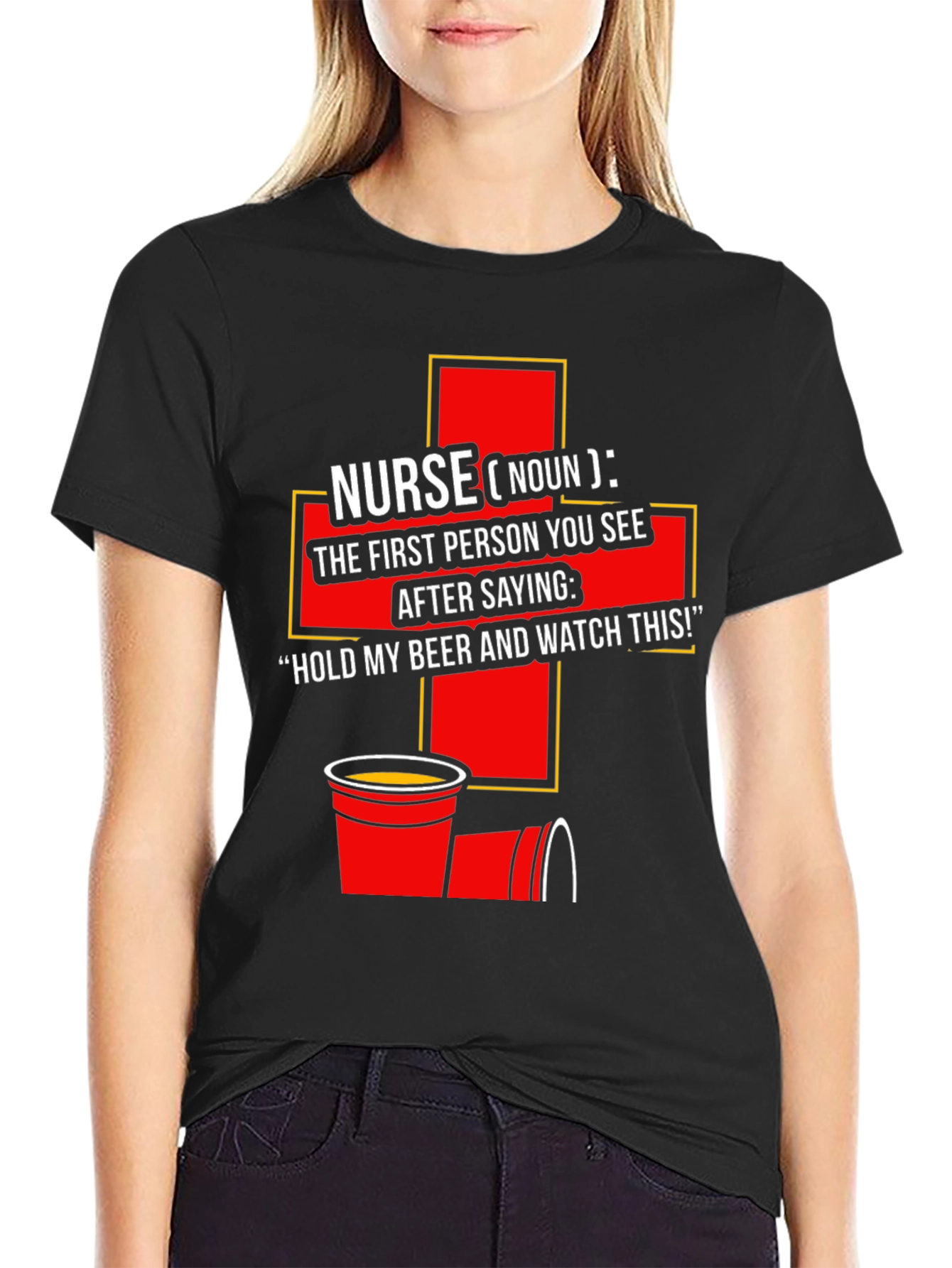 Nurse Definition Graphic Tee - Beer Humor