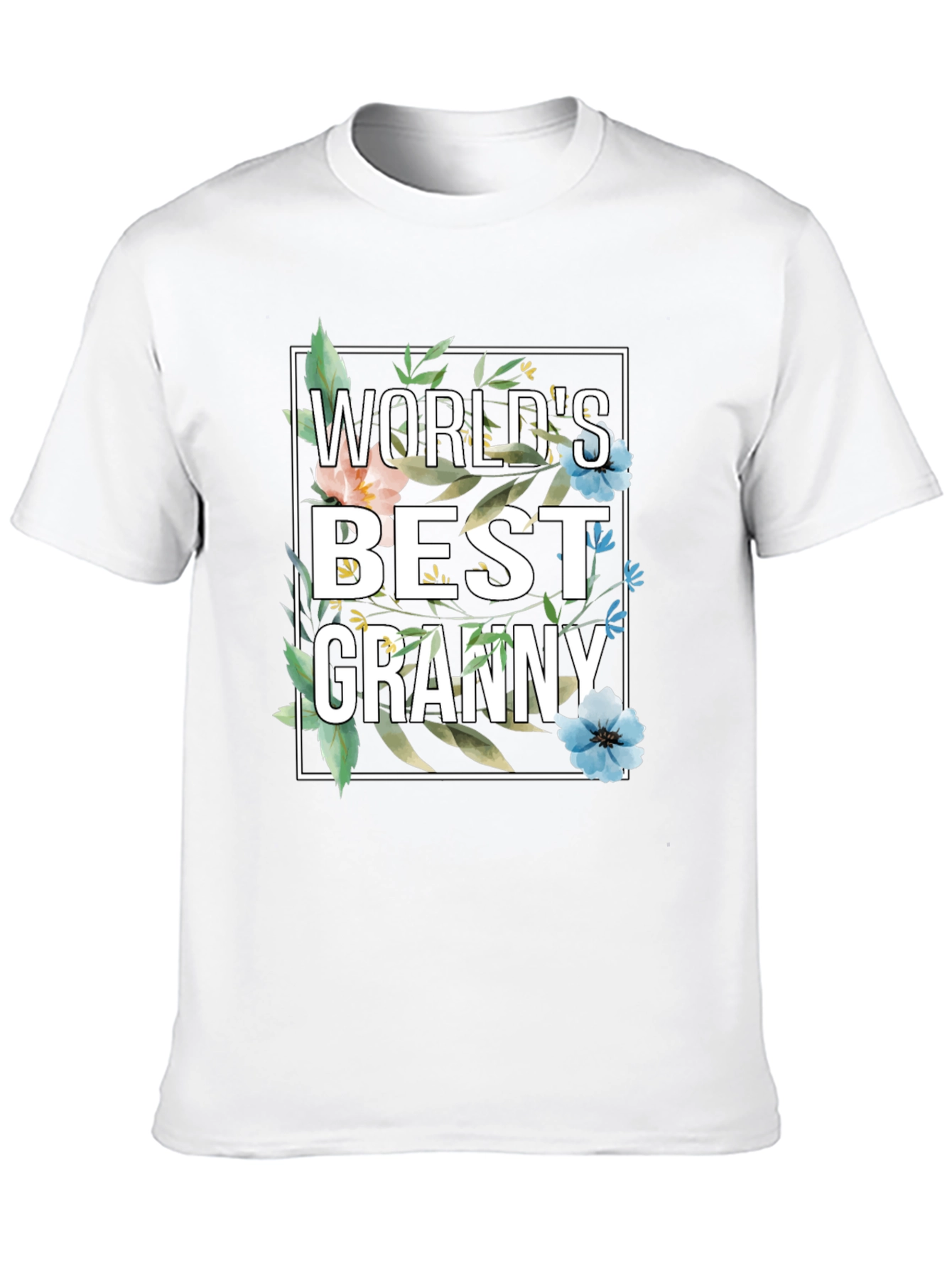 Worlds Best Granny Floral T-Shirt