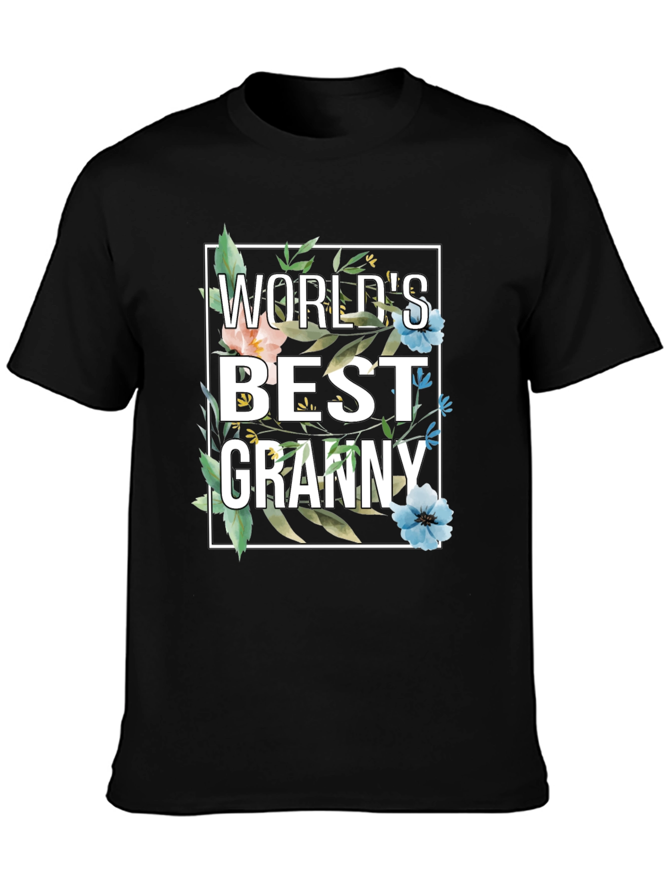 Worlds Best Granny Floral T-Shirt