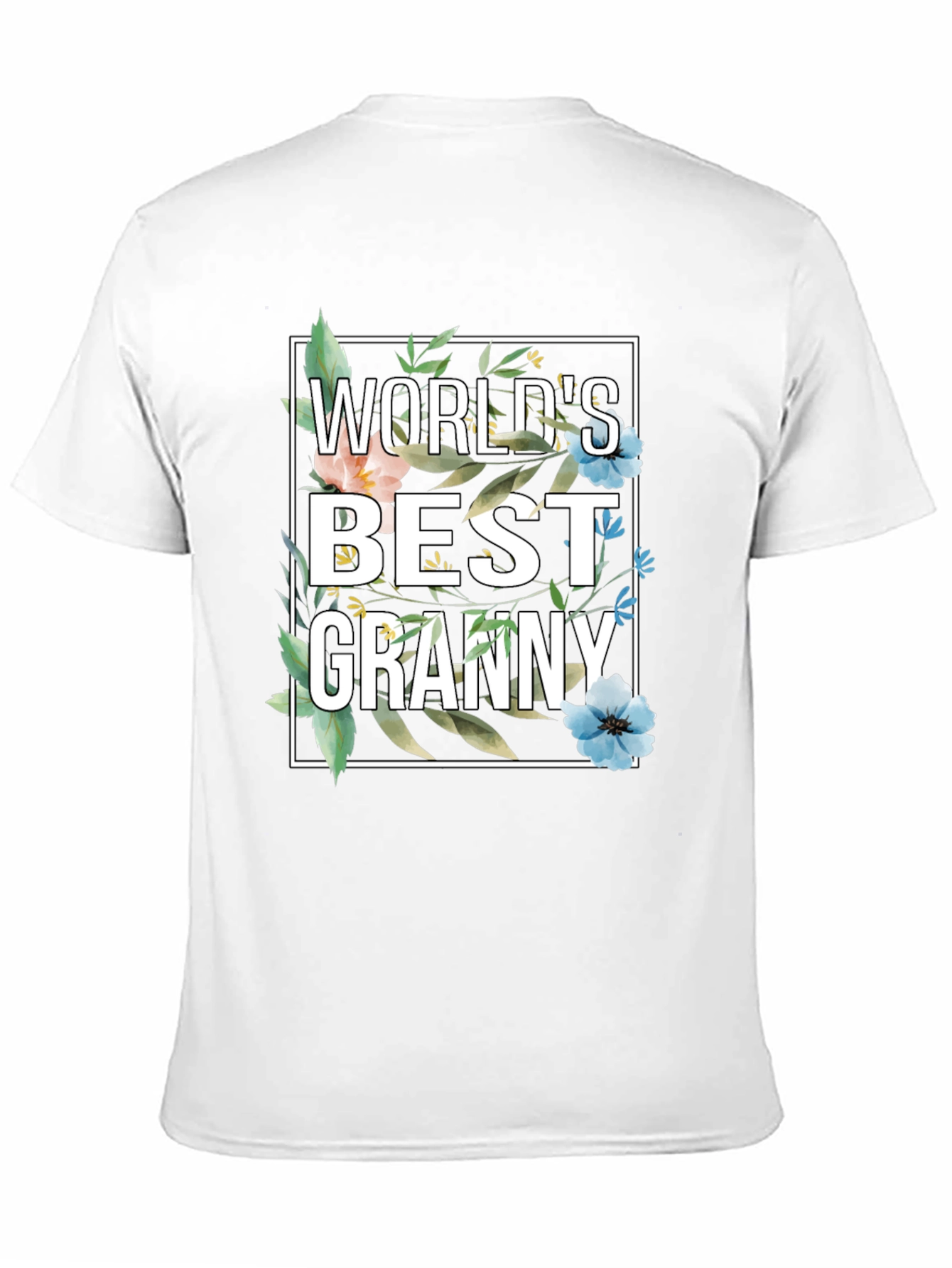 Worlds Best Granny Floral T-Shirt