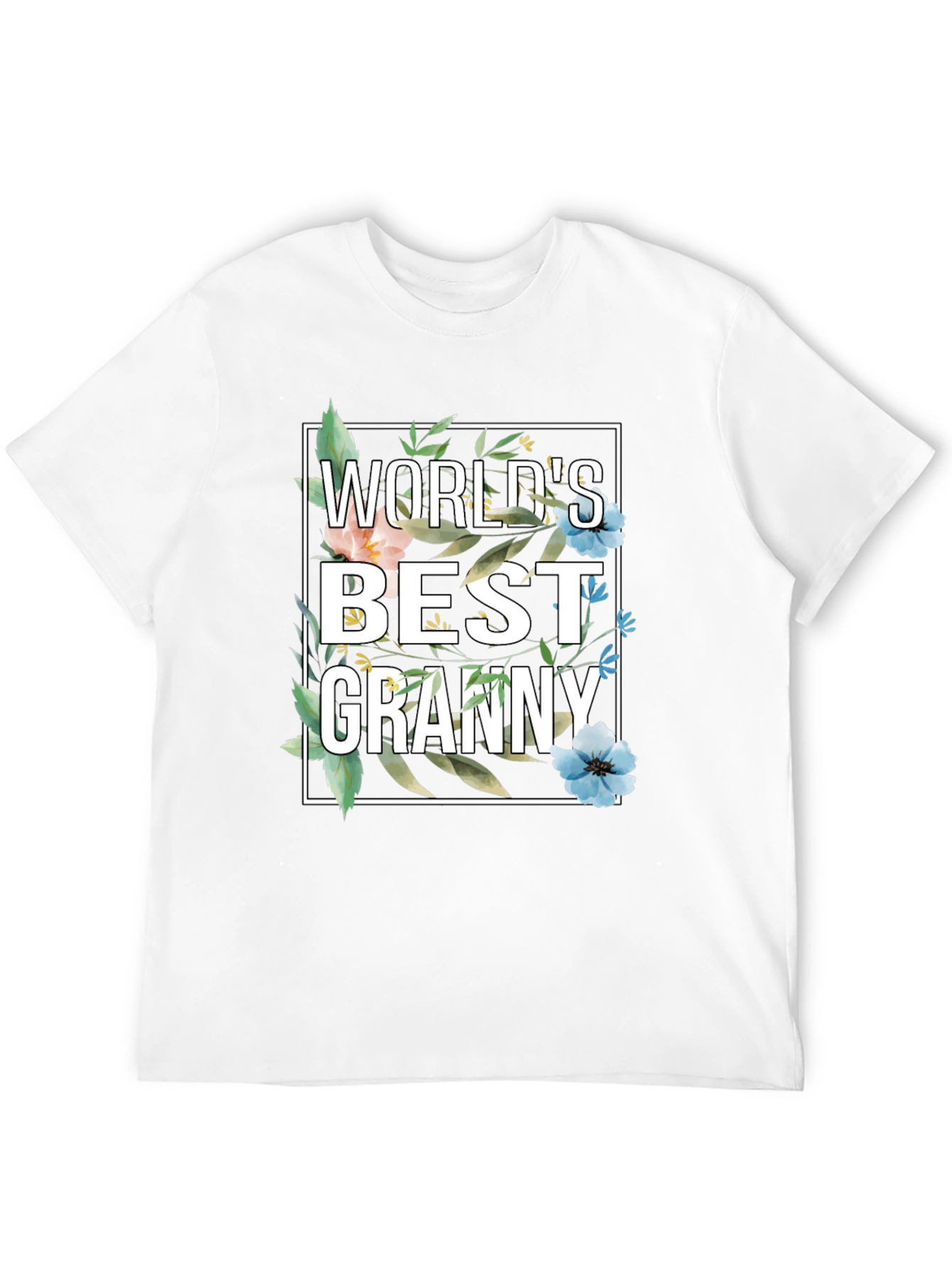 Worlds Best Granny Floral T-Shirt