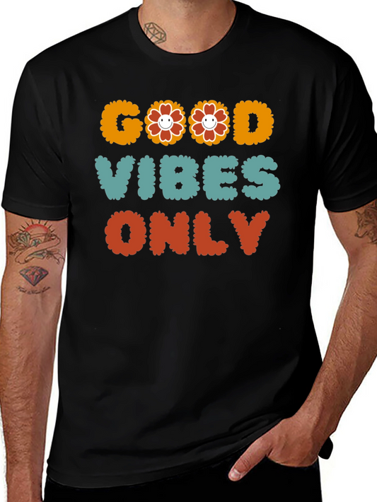 Good Vibes Only Graphic Tee - Positive Message T-Shirt