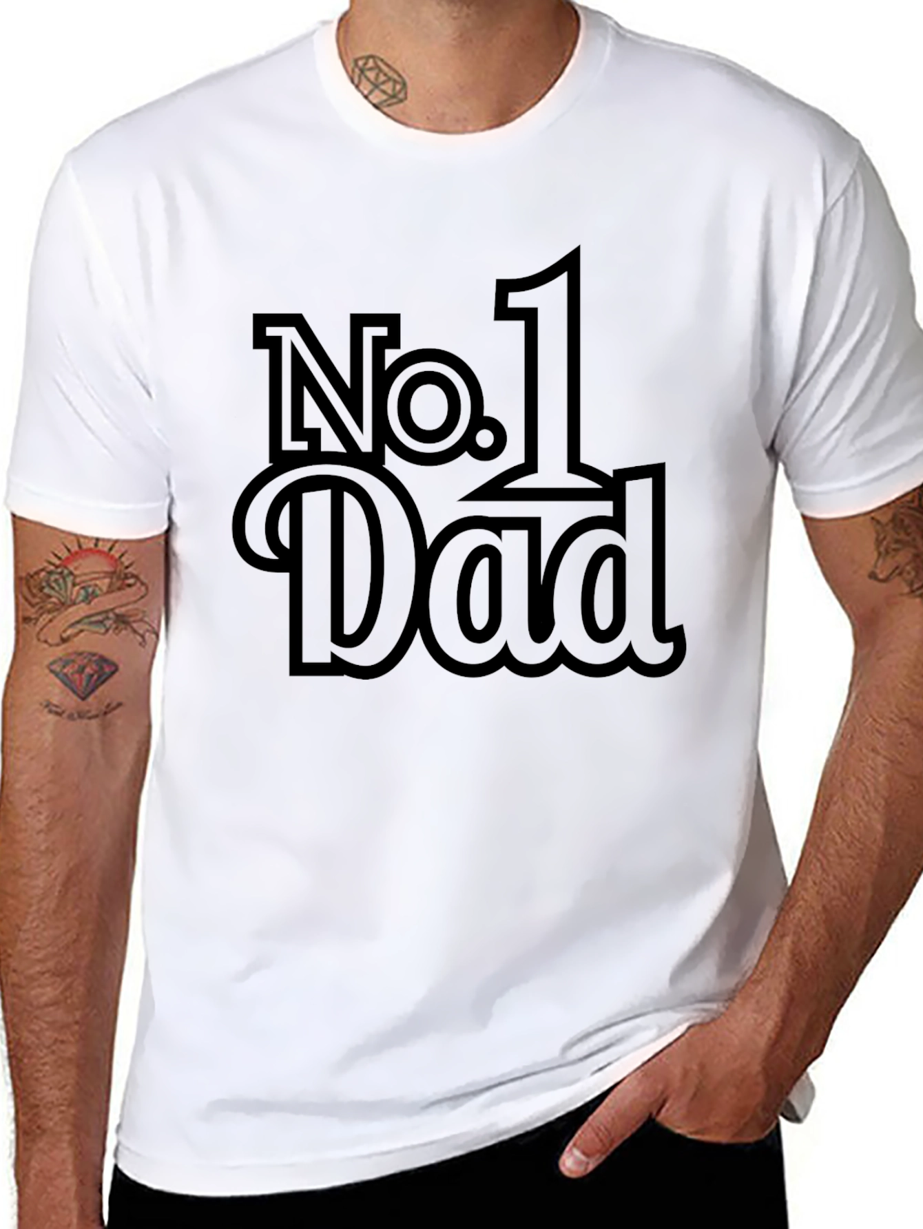 No. 1 Dad T-Shirt - Fathers Day Gift