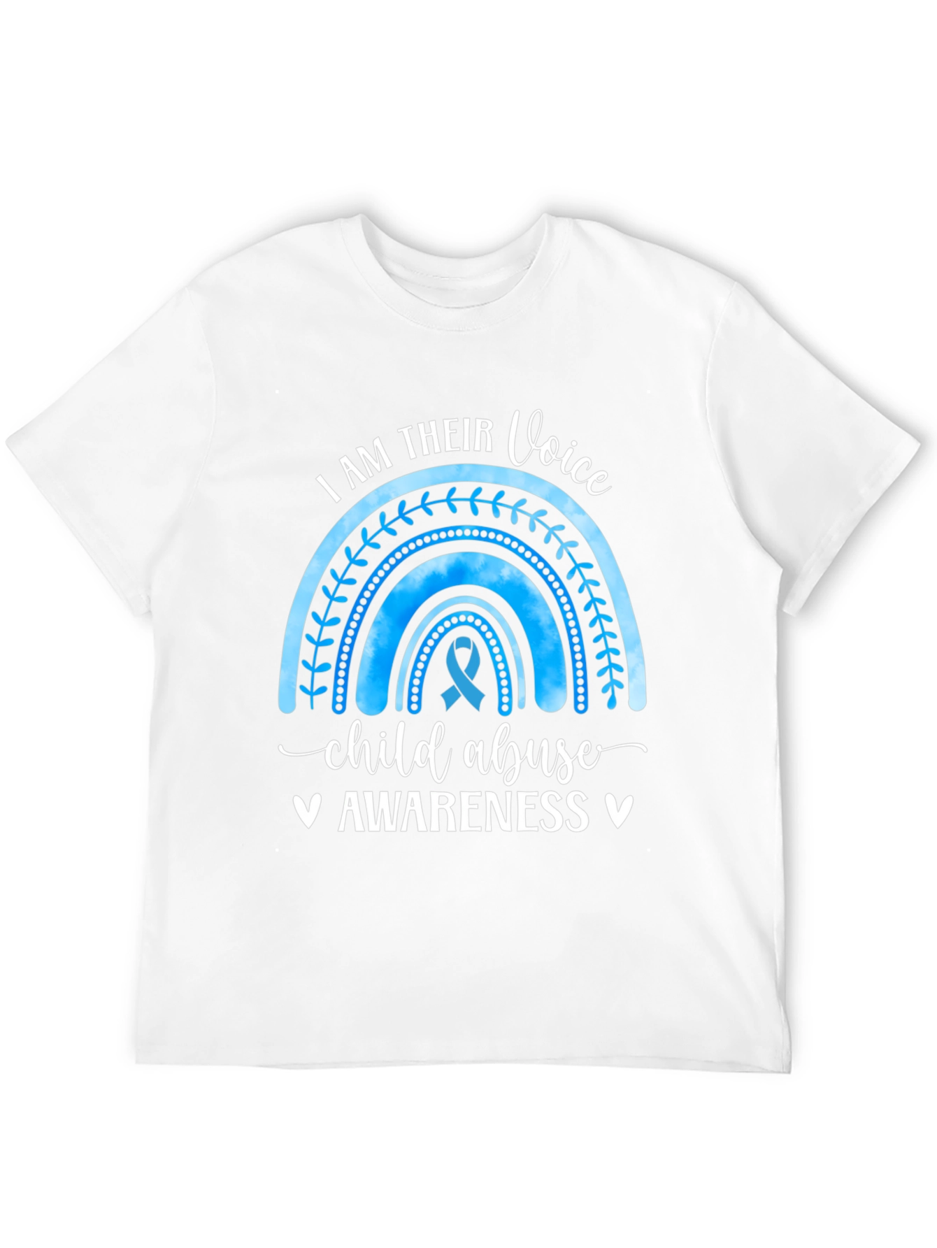 Child Abuse Awareness Rainbow Graphic Tee