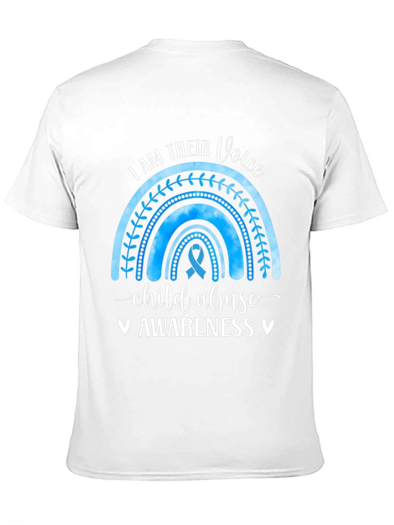 Child Abuse Awareness Rainbow Graphic Tee