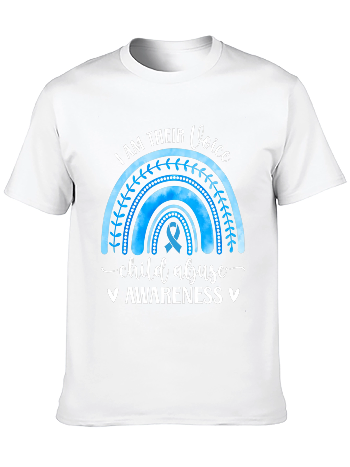 Child Abuse Awareness Rainbow Graphic Tee
