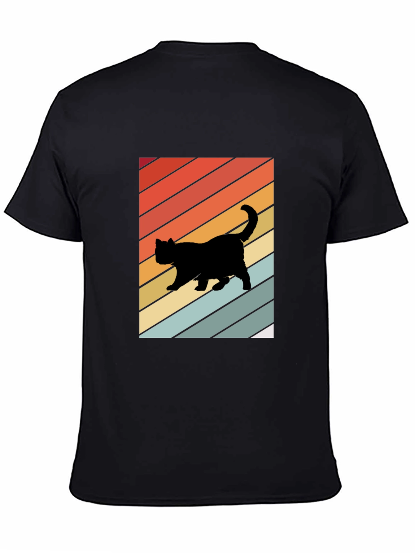 Retro Cat Silhouette T-Shirt