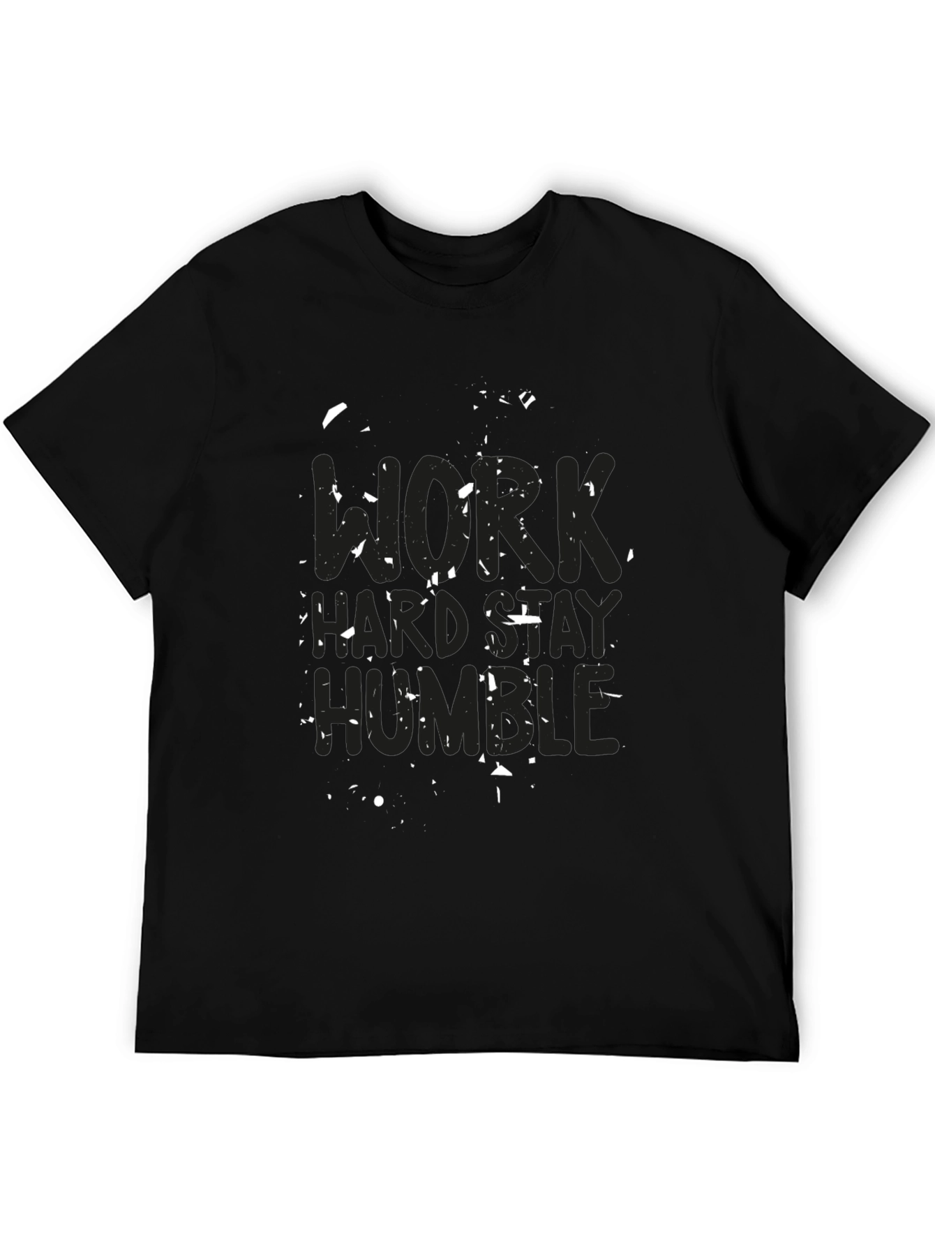 Work Hard Stay Humble Black T-Shirt