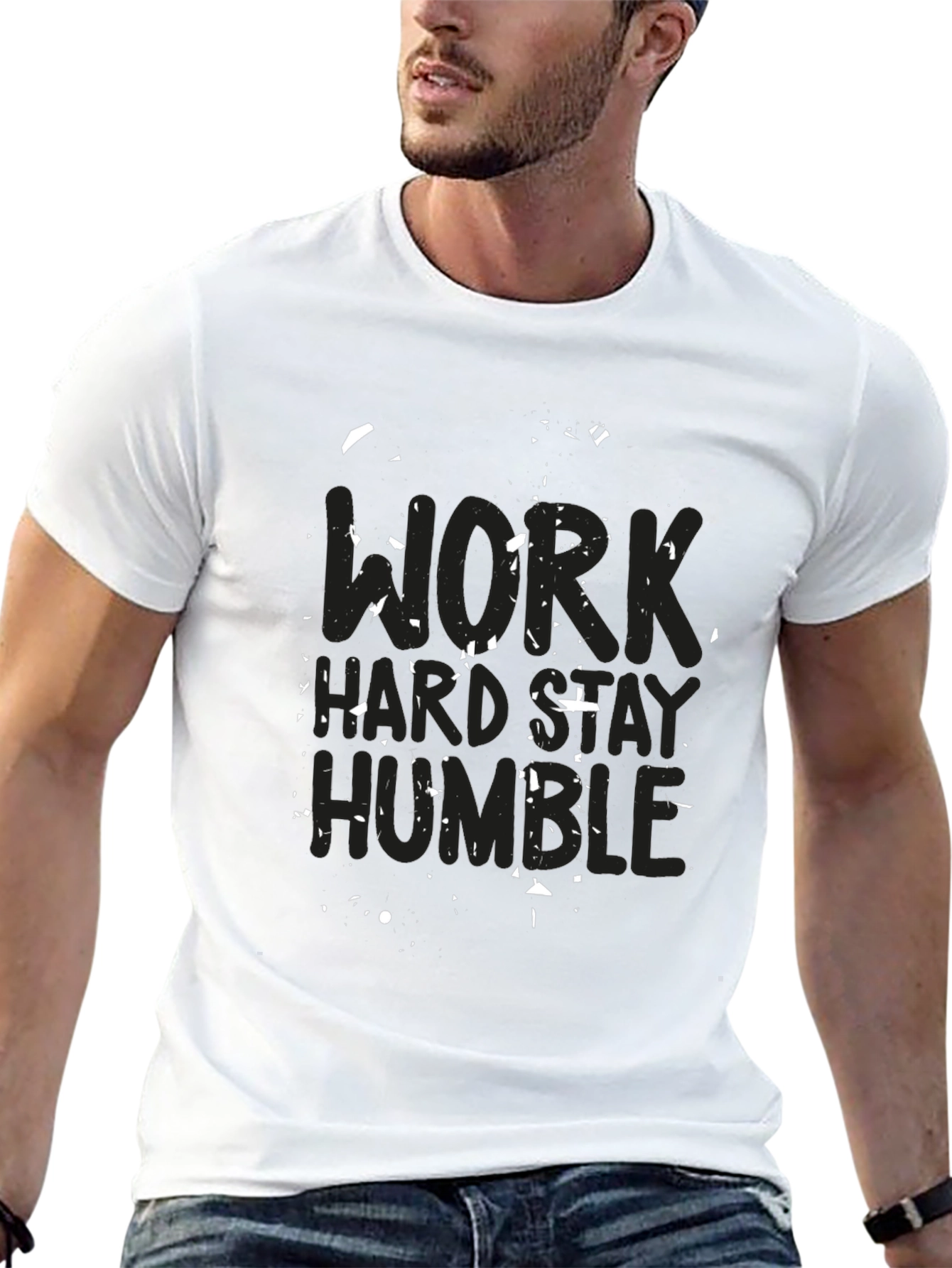 Work Hard Stay Humble Black T-Shirt