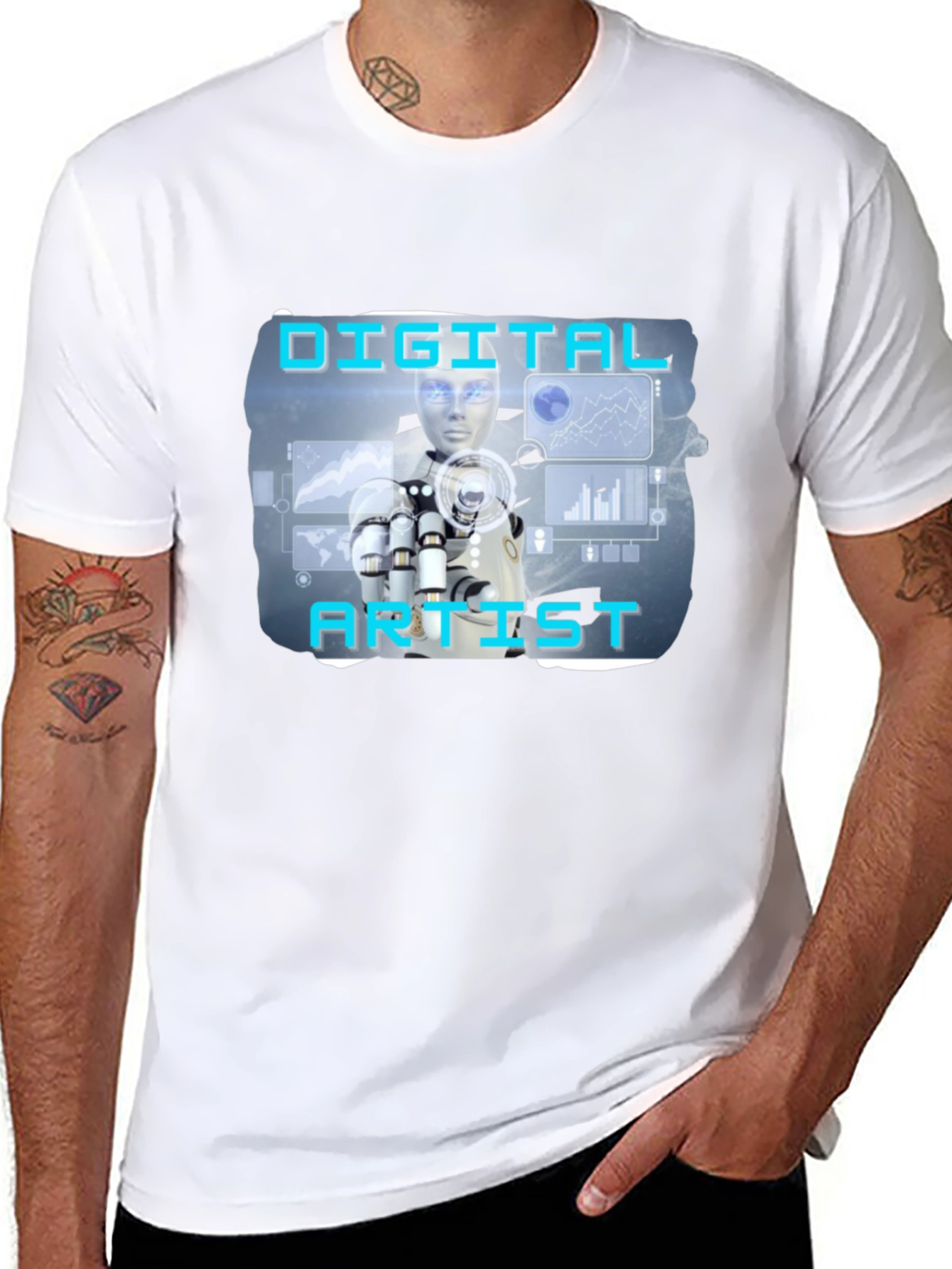 Digital Artist T-Shirt - Futuristic Design