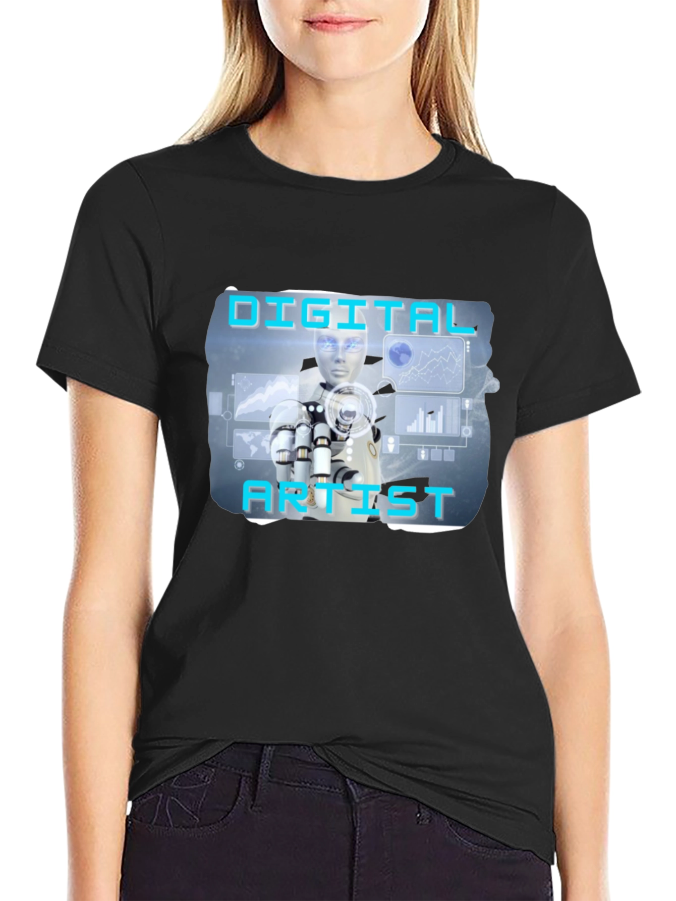 Digital Artist T-Shirt - Futuristic Design